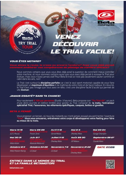 Venez découvrir le Trial facile - Toutes nos dates